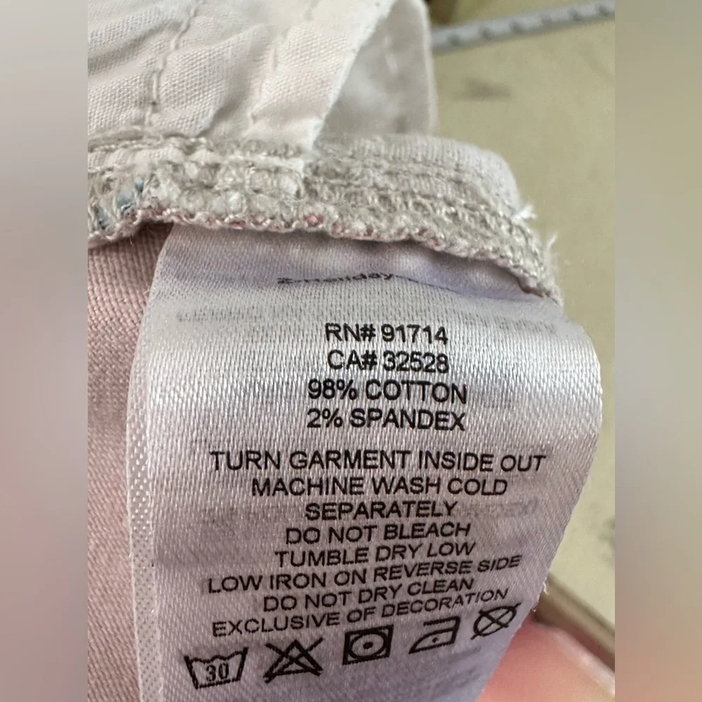 Armani Exchange Womens Pants Color block Size 4  Low Rise Straight Leg - Picture 7 of 7